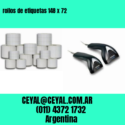 rollos de etiquetas 148 x 72