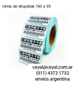 rollos de etiquetas 150 x 35