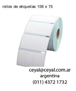 rollos de etiquetas 158 x 75