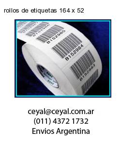 rollos de etiquetas 164 x 52