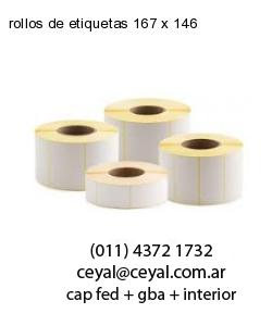 rollos de etiquetas 167 x 146