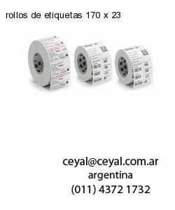 rollos de etiquetas 170 x 23