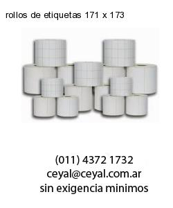 rollos de etiquetas 171 x 173