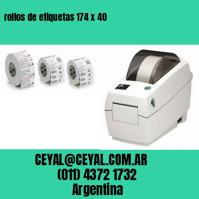 rollos de etiquetas 174 x 40