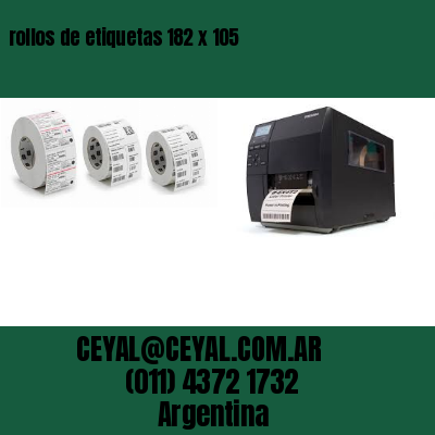 rollos de etiquetas 182 x 105