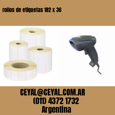 rollos de etiquetas 182 x 36