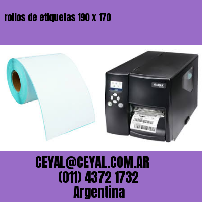 rollos de etiquetas 190 x 170