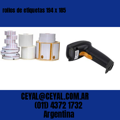rollos de etiquetas 194 x 185