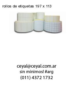 rollos de etiquetas 197 x 113