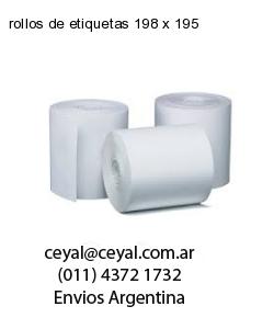 rollos de etiquetas 198 x 195