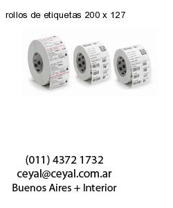 rollos de etiquetas 200 x 127