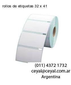 rollos de etiquetas 32 x 41