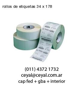 rollos de etiquetas 34 x 178