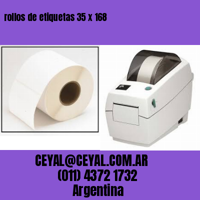 rollos de etiquetas 35 x 168