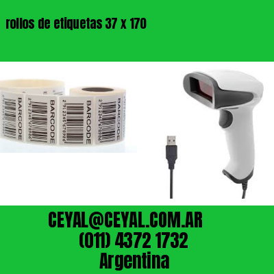 rollos de etiquetas 37 x 170