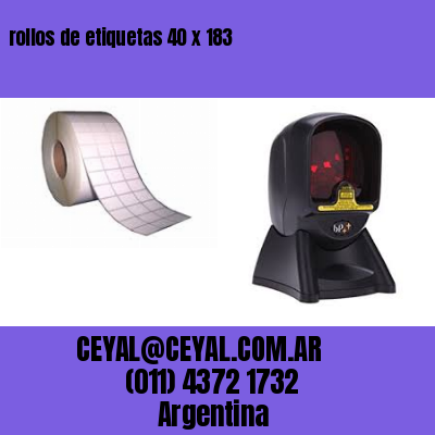 rollos de etiquetas 40 x 183