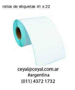 rollos de etiquetas 41 x 22