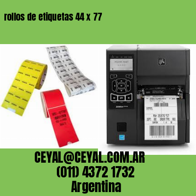 rollos de etiquetas 44 x 77