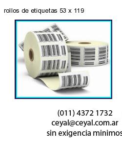 rollos de etiquetas 53 x 119