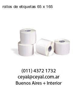rollos de etiquetas 65 x 165