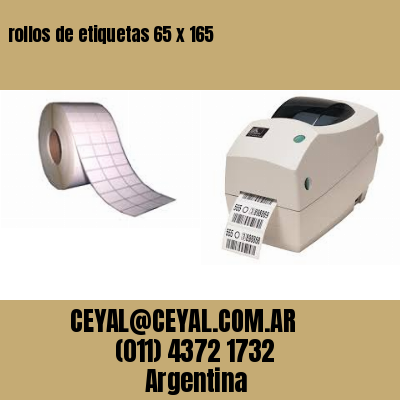 rollos de etiquetas 65 x 165