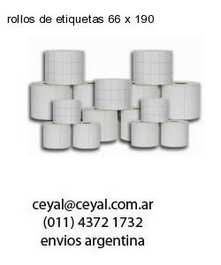rollos de etiquetas 66 x 190