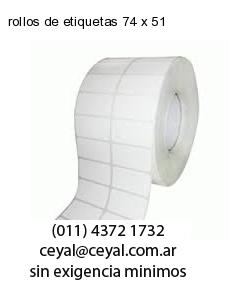 rollos de etiquetas 74 x 51