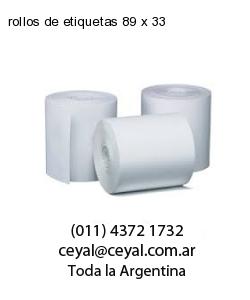 rollos de etiquetas 89 x 33