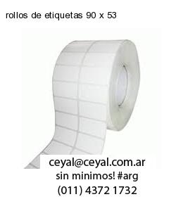 rollos de etiquetas 90 x 53