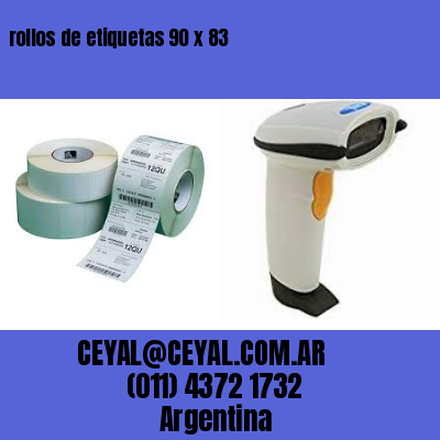 rollos de etiquetas 90 x 83