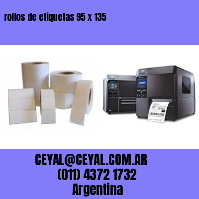 rollos de etiquetas 95 x 135