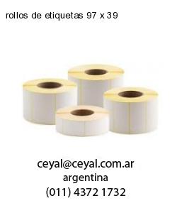 rollos de etiquetas 97 x 39