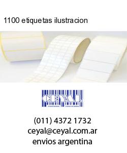 1100 etiquetas ilustracion