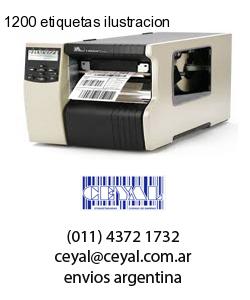 1200 etiquetas ilustracion