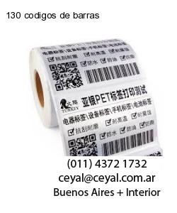 130 codigos de barras