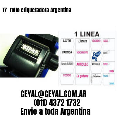 17 	rollo etiquetadora Argentina