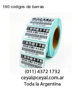 190 codigos de barras