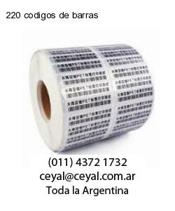 220 codigos de barras