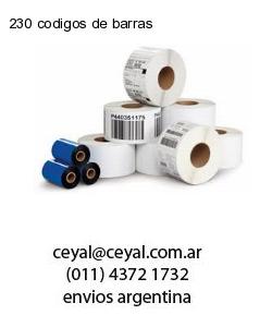 230 codigos de barras