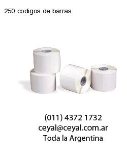 250 codigos de barras