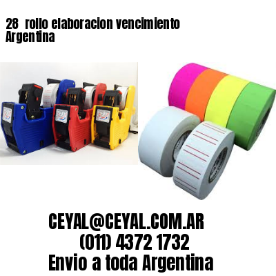 28 	rollo elaboracion vencimiento Argentina