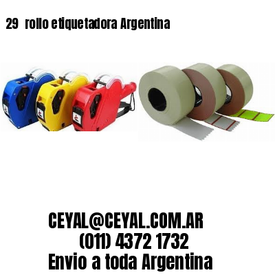 29 	rollo etiquetadora Argentina