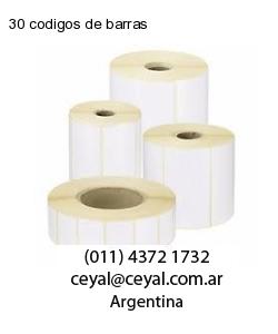 30 codigos de barras