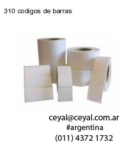 310 codigos de barras