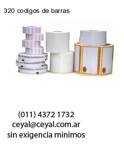 320 codigos de barras