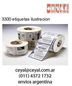 3300 etiquetas ilustracion