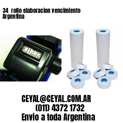 34 	rollo elaboracion vencimiento Argentina