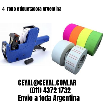 4 	rollo etiquetadora Argentina