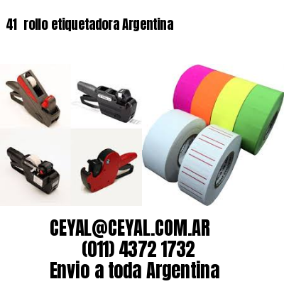 41 	rollo etiquetadora Argentina