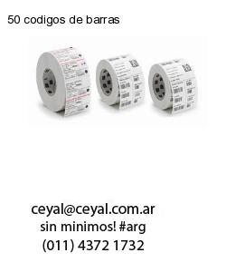 50 codigos de barras